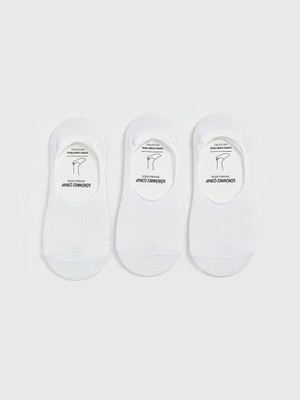 LC Waikiki Beyaz Erkek Babet Çorap 3'lü