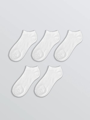 LC Waikiki Beyaz Erkek Patik Çorap 5'li