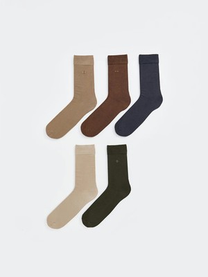 LC Waikiki Karışık Desenli Bambu Erkek Soket Çorap 5'li