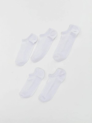 LC Waikiki Beyaz Erkek Sneaker Çorap 5'li