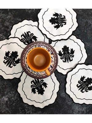 Çt Çeyizci Tekstil Sunumluk Peçete, Kokteyl Peçetesi, Kahve Yanı Sunumluk, Bardak Altlığı 6 Adet Sunum Peçetesi