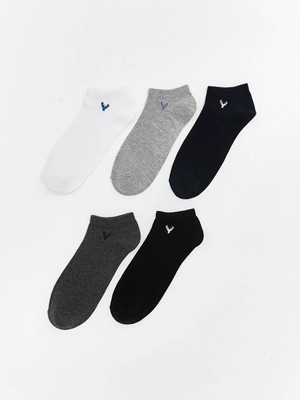 LC Waikiki Karışık Nakışlı Erkek Patik Çorap 5'li