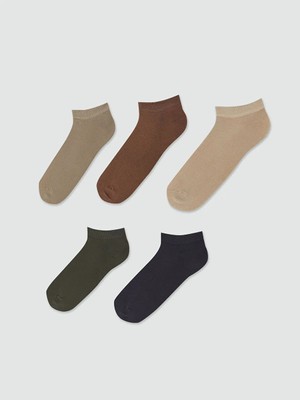 LC Waikiki Karışık Bambu Erkek Patik Çorap 5'li