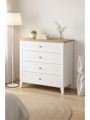 EUR065 Şifonyer Beyaz Sepet