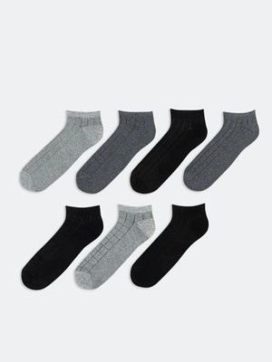 LC Waikiki Karışık Desenli Erkek Patik Çorap 7'li