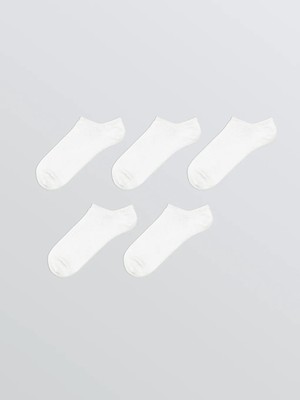 LC Waikiki Beyaz Erkek Sneaker Çorap 5'li