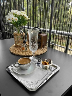 Çt Çeyizci Tekstil Sunumluk Peçete, Kokteyl Peçetesi, Kahve Yanı Sunumluk, Bardak Altlığı 6 Adet Sunum Peçetesi