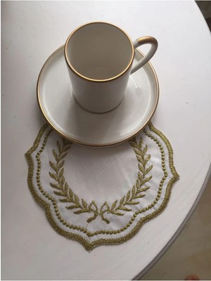 Çt Çeyizci Tekstil Sunumluk Peçete, Kokteyl Peçetesi, Kahve Yanı Sunumluk, Bardak Altlığı 6 Adet Sunum Peçetesi