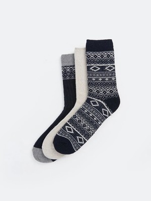 LC Waikiki Karışık Desenli Erkek Soket Çorap 3'lü