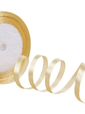 Akıllı Durak Saten Kurdele 6 mm Karamel 70 Metre