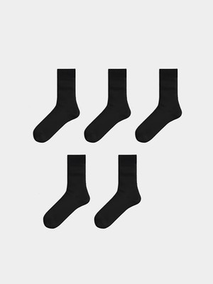 LC Waikiki Siyah Erkek Soket Çorap 5'li
