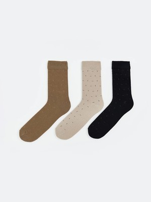 LC Waikiki Karışık Desenli Erkek Soket Çorap 3'lü