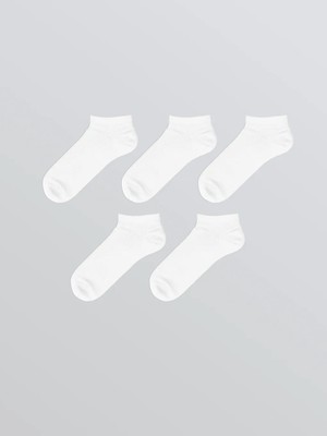 LC Waikiki Beyaz Erkek Patik Çorap 5'li