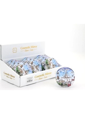 Aesco Taşlı Istanbul Tasarımı El Aynası Kalın Model 5