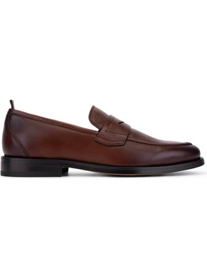 Rossi Erkek Hakiki Deri Kahverengi Loafer Ayakkabı 668 1457 Erk Ayk SK25-26 Cotto