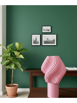 Piccomino Candy Art Modern Masa Lambası - Dalgalı Form Pembe Gece Lambası - Estetik Dekoratif Aydınlatma