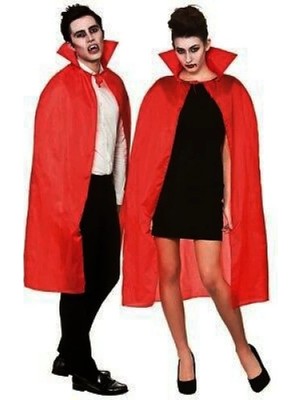 Aesco Kırmızı Renk Yakalı Pelerin 120 cm