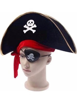Aesco Korsan Şapka Göz Bandı Seti