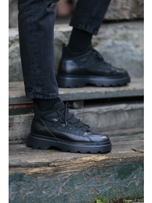 Faruk Balkanas Roberto Model Eva Taban Kombinasyonlu Deri Bot