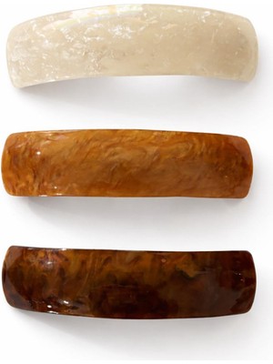 New Obsessions Natura Sedef Desenli Kemik Otomatik Saç Tokası