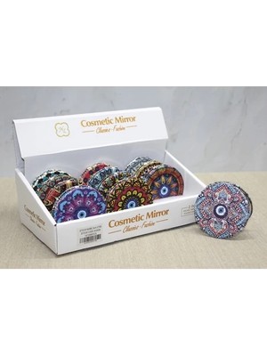 Aesco Taşlı El Aynası Yuvarlak Ince Model 5