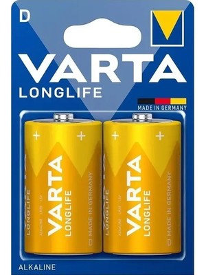 Varta Longlife Power Alkalin Büyük  Boy D Pil (2'li Paket)
