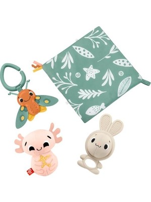 Duyuları Harekete Geçiren Oyun Seti Bebekler Için Duyusal Gelişime ve Ince Motor Becerilerine Yardımcı 4 Oyuncaktan Oluşan Duyuları Harekete Geçiren Hediye Seti HRB17