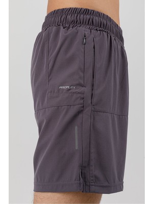 Airlife Sportswear Crı-22 Run 18 cm Astarlı Iç Çamaşır Destekli Koşucu Erkek Şortu Smoked