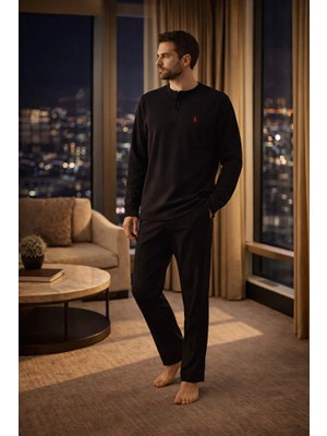 Polo Republica Uzun Kol Erkek Pijama Takım 3407