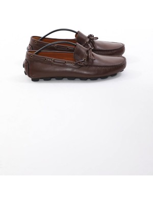 Faruk Balkanas Rock Model Kauçuk Taban Natural Deri Loafer Ayakkabı