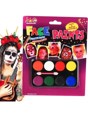 Aesco Yüz Boyama Seti 8 Renk