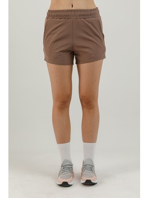 Airlife Sportswear Srı-04 Run H 16 cm Astarlı Iç Çamaşır Destekli Koşucu Kadın Şortu Kahverengi
