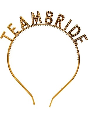 Aesco Altın Renk Team Bride Taç – Gelin ve Nedime Tacı