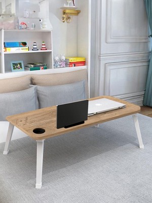 servetavcı Lando Çok Amaçlı Laptop ve Tablet Sehpası - Atlantik Çam 80X40X27