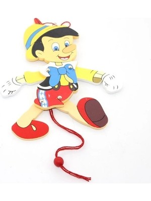 Aesco Ahşap Sallanan Pinokyo Figürü