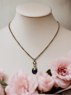 Fayra Accessories Zirkon Taşlı Kedi Gözü Kolye