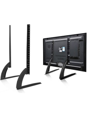 WİderMarkt 32-75 Inç Tv Masa Üstü Ayağı 50KG Taşıma, Yükseklik Ayarlı Tv Standı, Lcd/led Ekran Aparatı