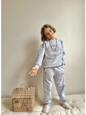 ButumiKids Yeni Sezon Erkek Çocuk Kabartma Yazı Baskılı Pamuk Kumaş Likralı Alt Üst Takım