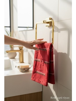 Renk Yapı Rüyası Vidalı Altın Gold Paslanmaz Pirinç Şık Havluluk Ölçüleri 19,5cm *13CM