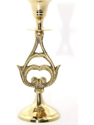 Aesco Tekli Pirinç Şamdan Model 6