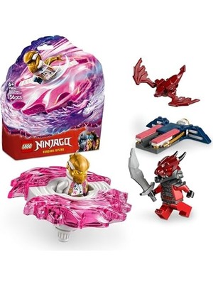 Sora’nın Ejderha Spinjitzu Topacı 71824-6 Yaş ve Üzeri Çocuklar Için 2 Minifigürü Içeren Yaratıcı Oyuncak Yapım Seti, Doğum Günü Hediyesi (56 Parça)