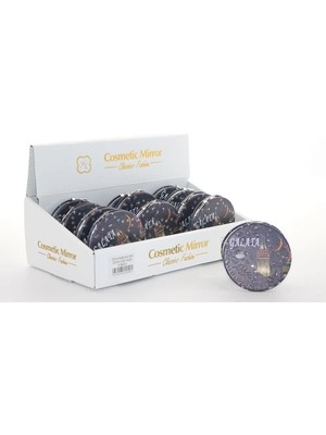 Aesco Taşlı Istanbul Tasarımı El Aynası Ince Model 22