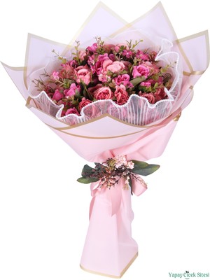 Yapay Çiçek Sitesi Yapay Kız Isteme Çiçeği Özel Gün Buketi Model 20