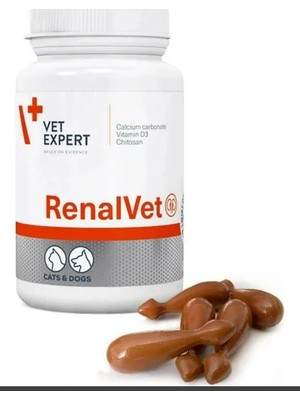Veto Vetexpert Renalvet 60 Kapsül - Kedi & Köpek Böbrek Yetmezliği ve Fosfor Bağlayıcı (Twist-Off)