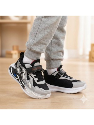 öztürk Tom Wins Cırtlı Fileli Alev Desen Günlük Hafif Çocuk Spor Ayakkabı TOM-100