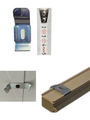 Yapımaks Stor Perde Takma Montaj Aparatı, Metal, Dar, 4.5 cm