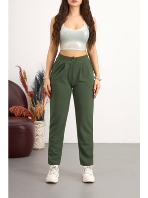 Bikelife Kadın Yüksek Bel Likralı Dar Paça Pantolon