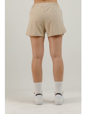 Airlife Sportswear Srı-17 Run R 16 cm Astarlı Iç Çamaşır Destekli Koşucu Kadın Şortu Bej