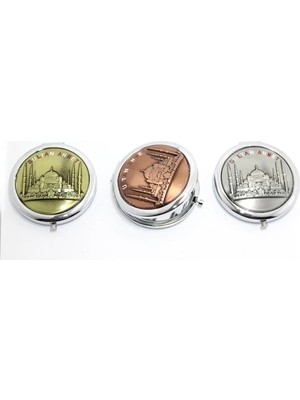 Aesco Metal Istanbul Temalı Yöresel Kabartmalı El Aynası