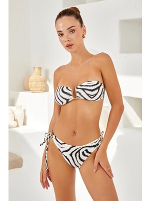 Adasea Lapieno 4234 Aksesuarlı Soft Straplez Bikini